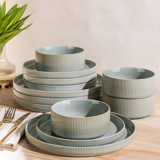 TheTerra 401 Dinnerware Sets for 4,Desert Sage