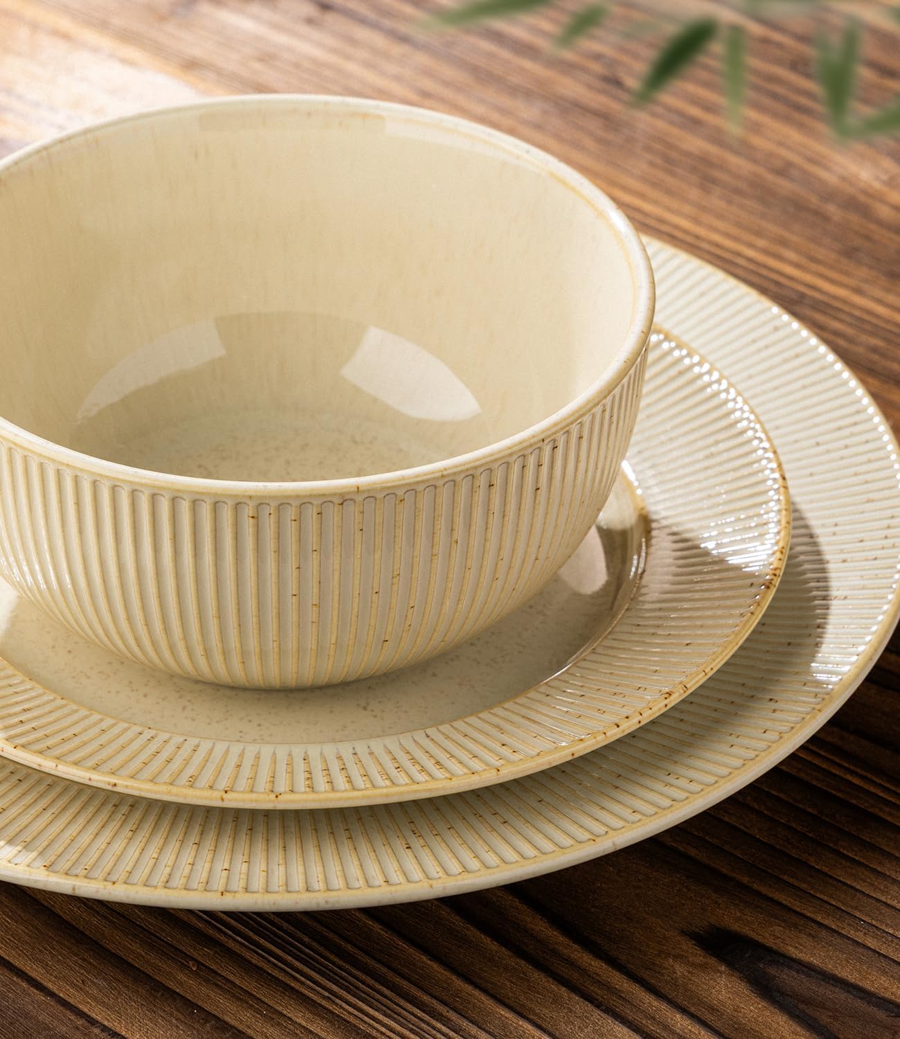 TheTerra 409  Dinnerware Sets for 4,Cappuccino