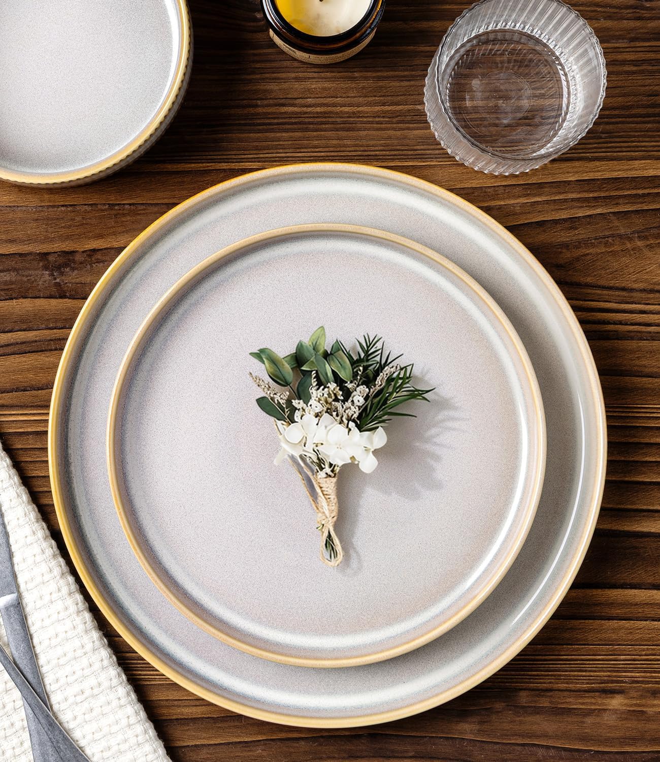 TheTerra 401 Dinnerware Sets for 4,Autumn Haze